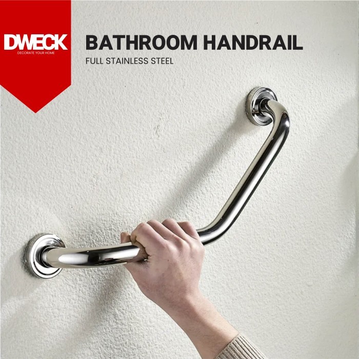 Grab Bar Bathroom Lengkung Stainless Steel