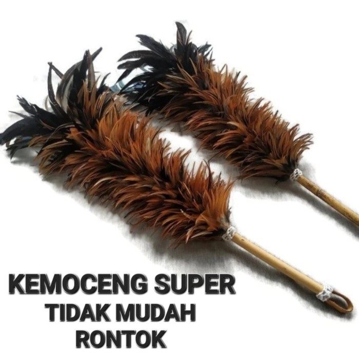 Kemoceng Bulu Ayam jago Asli Super premium