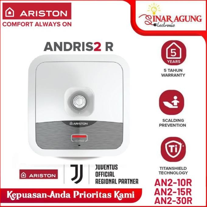 ARISTON WATER HEATER ANDRIS 2 R / AN2 10R / AN2 15R / AN2 30R 100% ORI