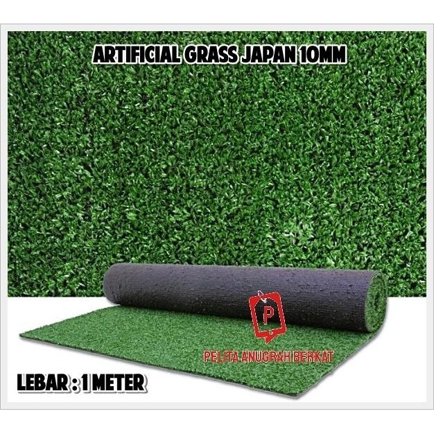 KARPET RUMPUT SINTETIS IMPORT ROLL METERAN / ARTIFICIAL GRASS 1 CM