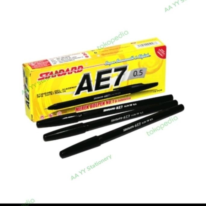 

Produk Baru!! pulpen standart ae7 per lusin hitam/biru/merah