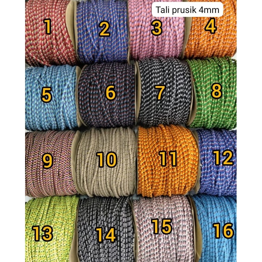 PROMO Tali prusik 4mm 1roll panjang 75meter