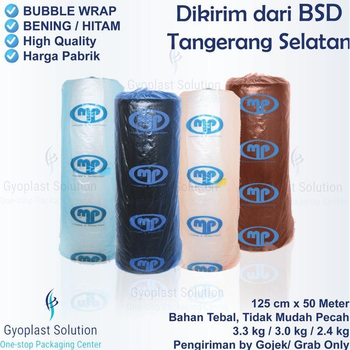 

Bubble Wrap Mulia Pack Roll 125 cm x 50 Meter 2.4 kg / 3 kg / 3.3 kg