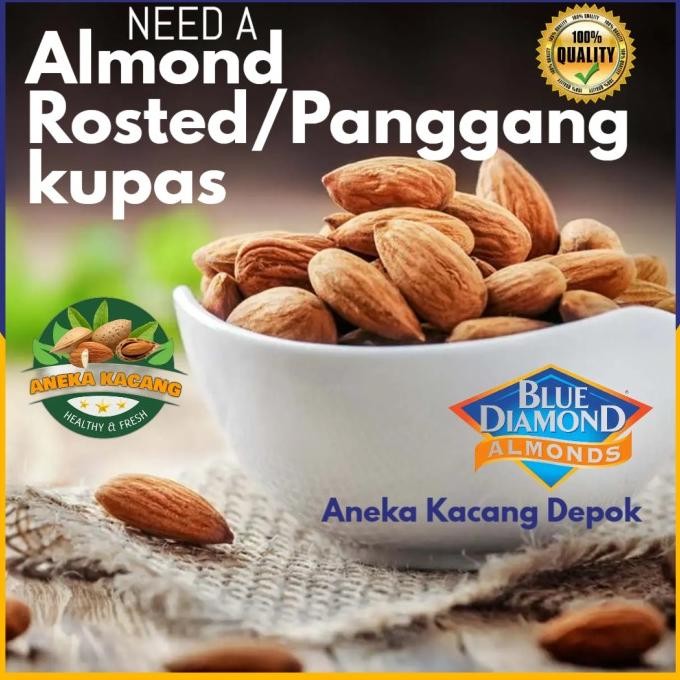 

blue diamond almond panggang 100 gr kacang almond premium roasted termurah