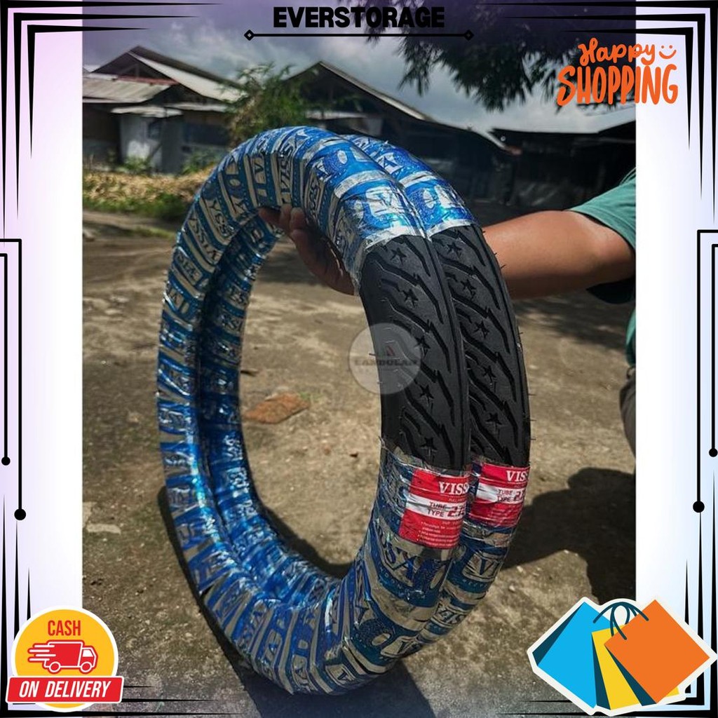 (Ban Murah) Ban Luar Motor Bebek Sepasang Ring 17 Ukuran 250 Dan 275 Atau 70/90 Dan 80/90 Ban Fullpr