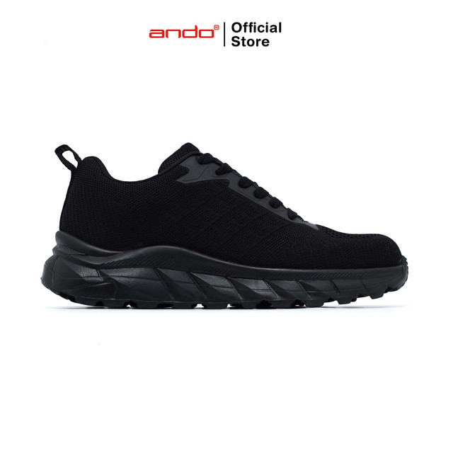 Ando Official Sepatu Sneakers Magnet Pria Dewasa - Hitam/Hitam
