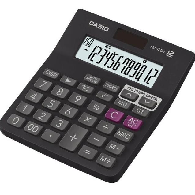 

uy-23 Casio MJ 12DA Kalkulator 12 digits Berkualitas
