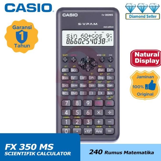 

gh-45 Casio Calculator FX 350 MS-2nd Edition Termurah
