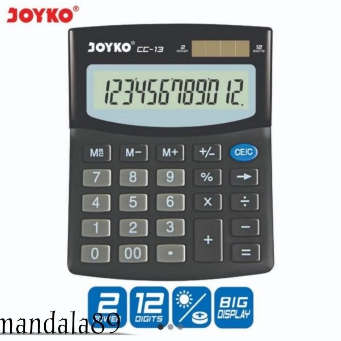 

My56 Kalkulator kecil 12 digit merk Joyko CC-13 Premium