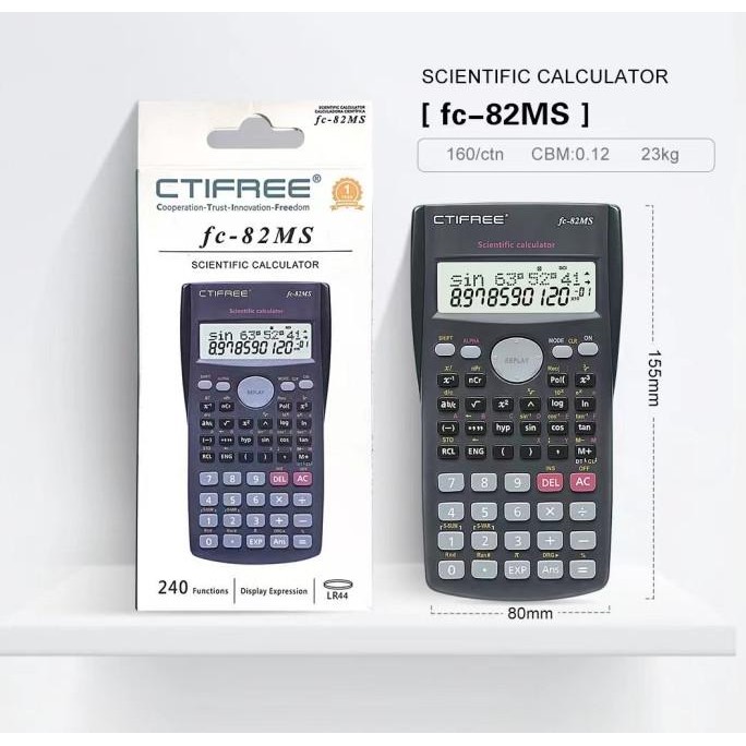 

gfd-12 Kalkulator Scientific Calculator Ilmiah 240 Fungsi FC-82MS-C 5 Warna Hemat
