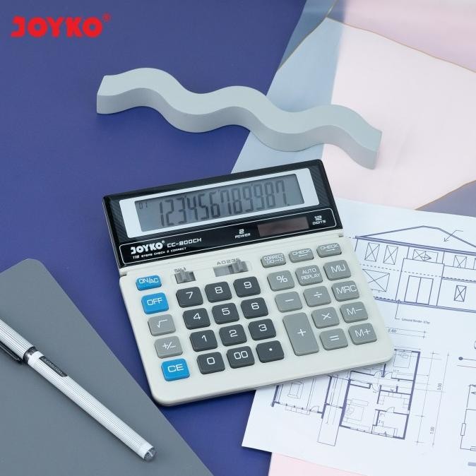 

PJJ-1621 Calculator / Kalkulator Joyko CC-800CH / 12 Digits / Check Correct Termurah