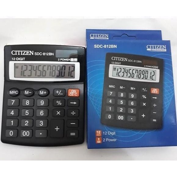 

Is75 Kalkulator CITIZEN SDC 812 BN / Calculator 12 Digit Warna Hitam 812 BN Sale