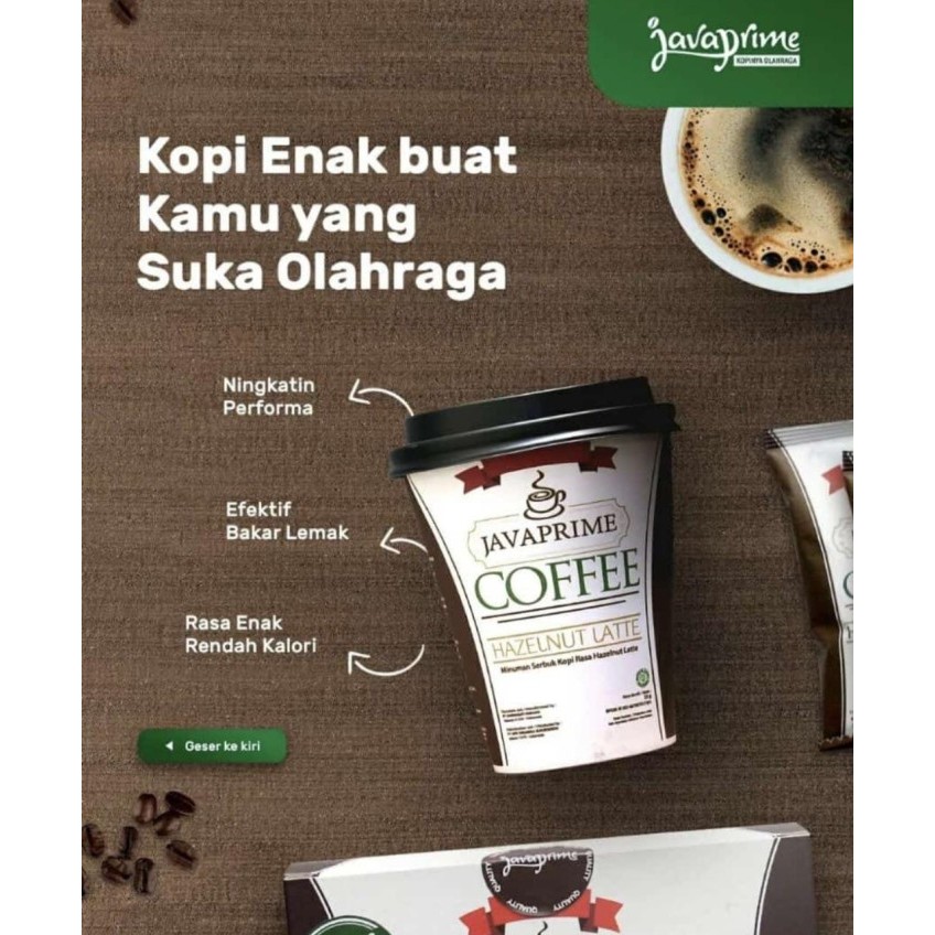 

Java Prime Coffee 300 Grams 12 Sachets / Carnitine Diet Javaprime Kopi