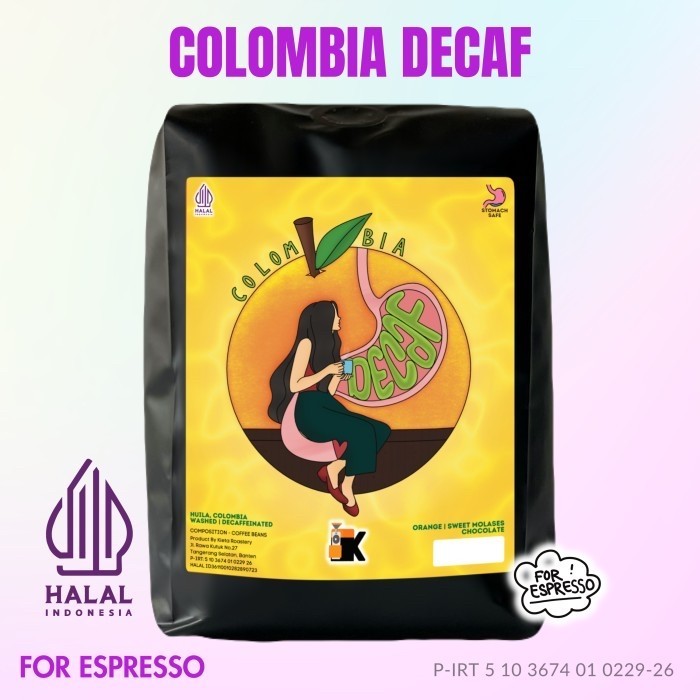 

Kopi Arabica Colombia Decaf / Decaffeinated