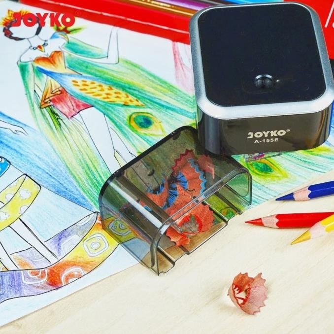 

JOYKO A-155E Serutan Elektrik / Rautan Pensil Electric Sharpener A155E BS76
