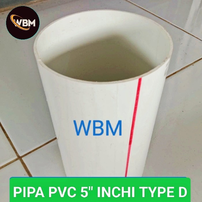 Pipa Paralon Pvc 5 Inch Type D Eceran Ready