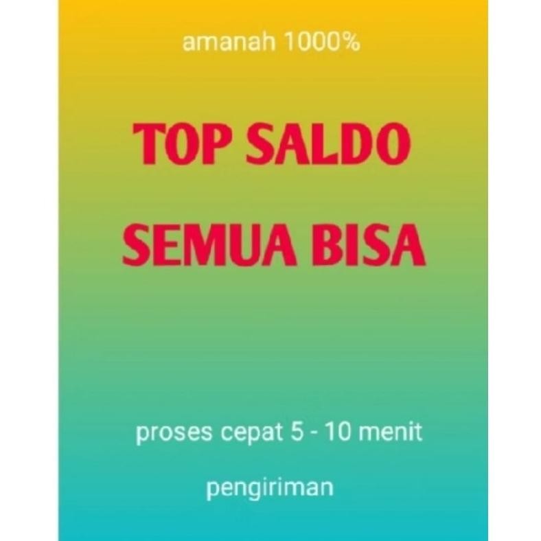 

ISI stiker saldo SALDO