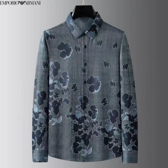 Kemeja Lengan Panjang Pria Emporio Armani Mirror 13 Emongrike