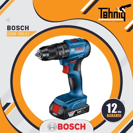 Bosch GSB 185-LI Bor Obeng Baterai / Cordless Driver Drill Bosch GSB 185-LI