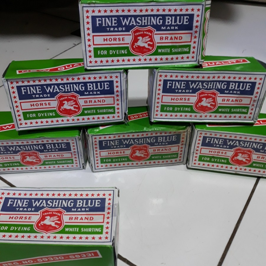 BLAU CUCI HORSE BRAND PREMIUM UNTUK PEMUTIH BAJU PAKAIAN CUCI