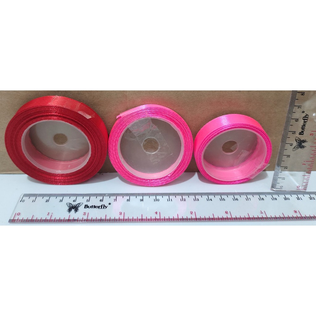 

Pita Merah 0,5" Pink 0,5" Pink 0,25" READY STOCK