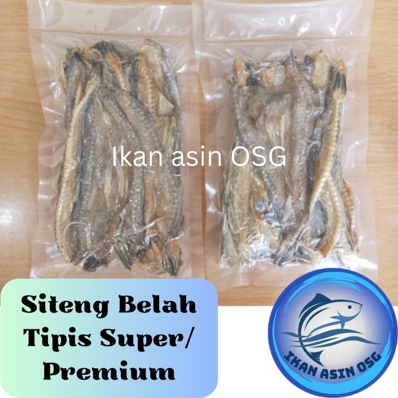 

ikan asin siteng belah tawar / jambrong tipis ( premium ) 1 kg (gambar di foto sebungkus 100gram ) siting belah