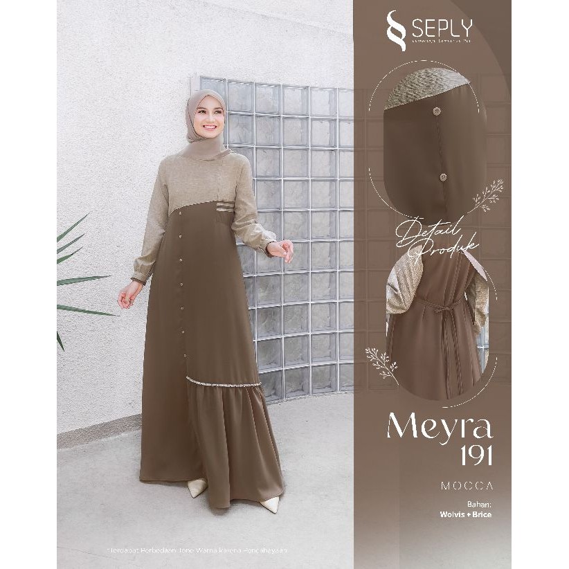 GAMIS SEPLY MEYRA 191 | Model Baju Gamis Terbaru Lebaran 2025 | Dress Lebaran 2025