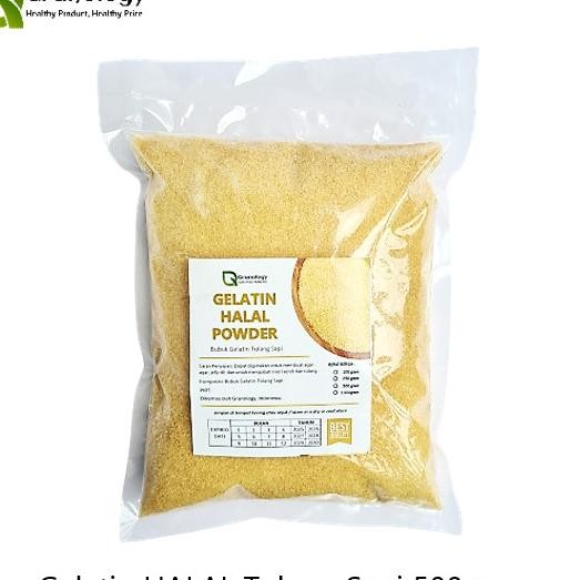 

Gelatin Bubuk Halal (500 Gram) By Granology