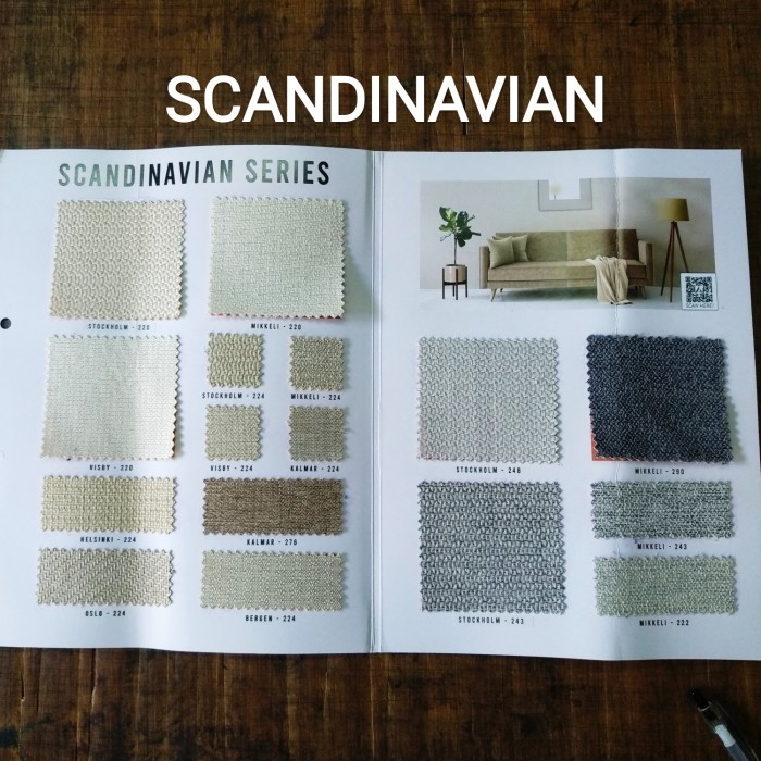 ><><><] KAIN SOFA / JOK / KURSI HIKARON TEBAL - SCANDINAVIAN SERIES