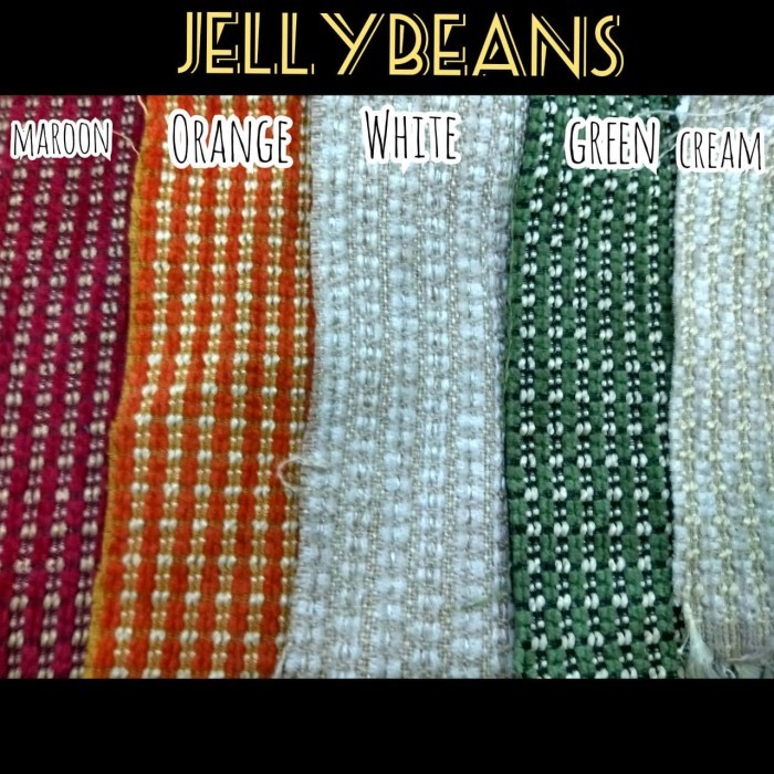 .........] BAHAN KAIN KURSI MEUBEL SOFA ATEJA MOTIF KOTAK KECIL - JELLYBEANS