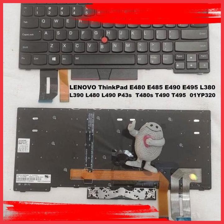 (WAHA) KEYBOARD LENOVO THINKPAD L480 L490 P43S T480S T490 T495 E480 BACKLIT