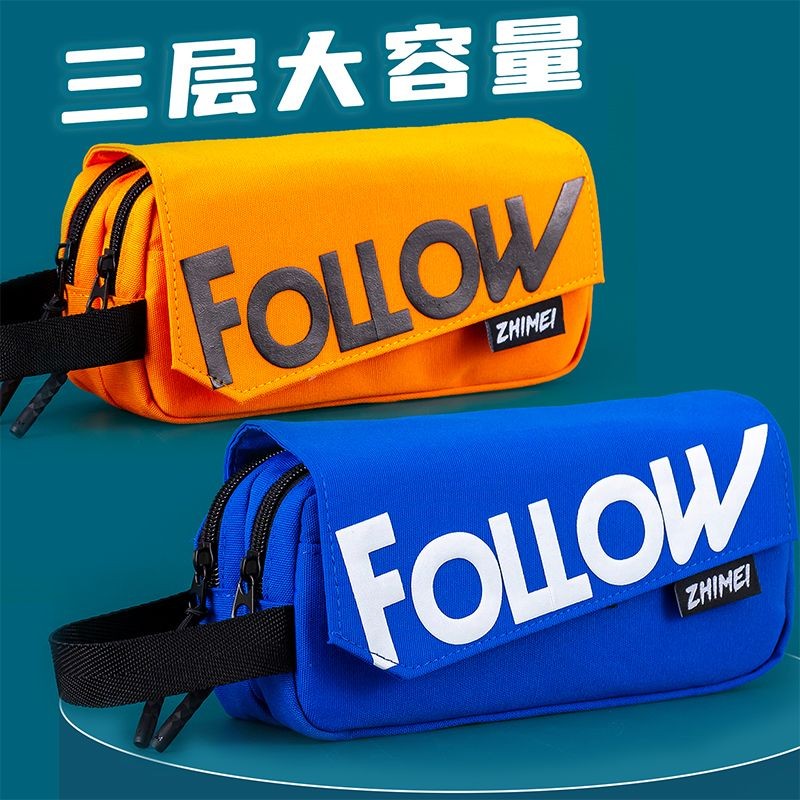 

Kotak Pensil Keren, Tas Pensil Kapasitas Besar Sederhana