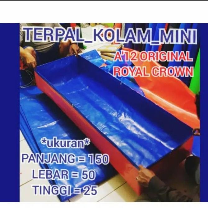 Hot Gila Terpal Kolam Ikan A12 Uk 1.50X50X25 If56
