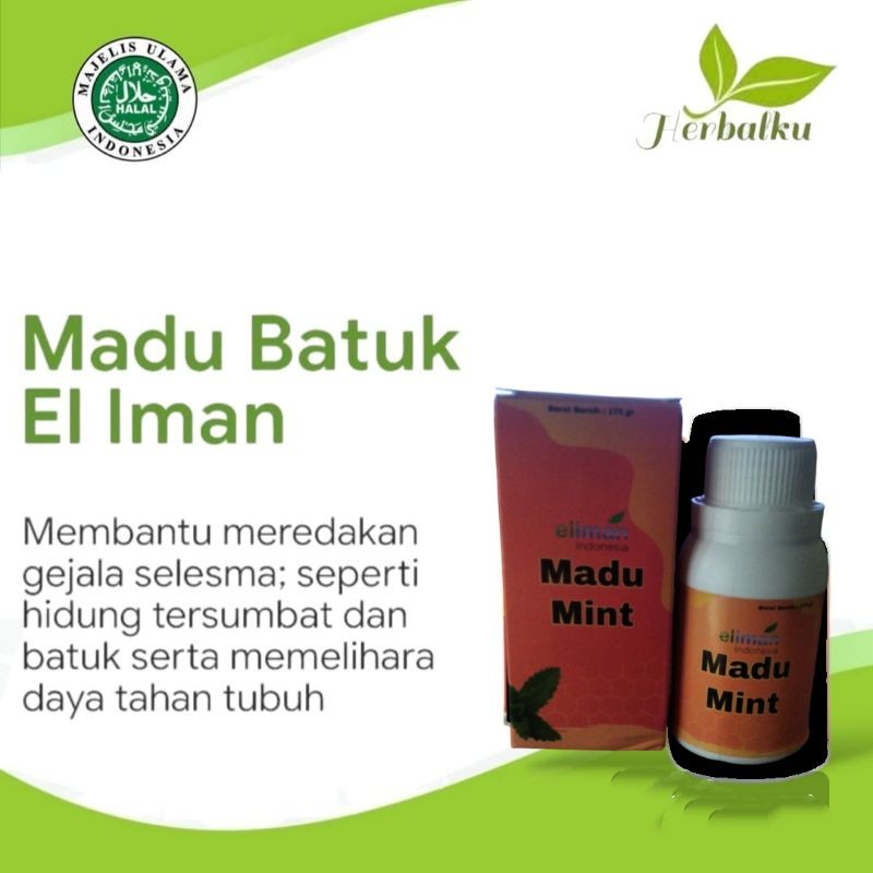 

Madu Batuk El Iman madu mint 175gram