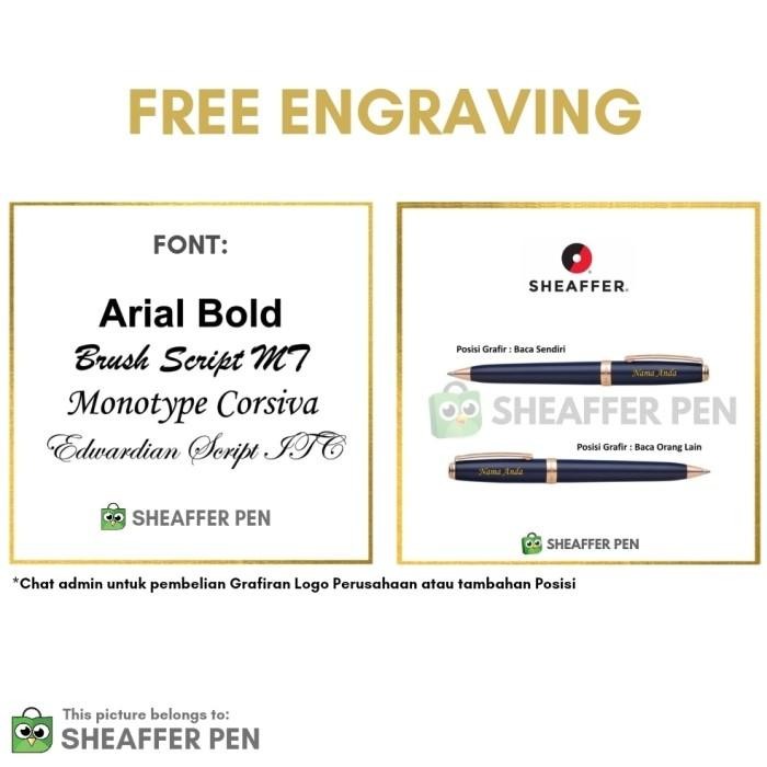 

Sheaffer 100 Chrome with Gold Tone Fountain Pen Original