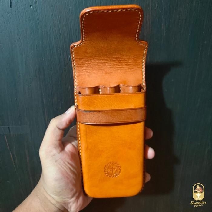 

Terbaru Fountain Pen Case, Pen Leather, Tempat Pulpen Pensil Kulit Nabati Asli Best Quality Original