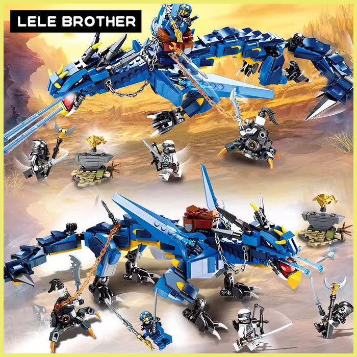Jun - Lele Mainan Balok Ninja Ninjago Minifigure Puzzle Susun Edukasi Mainan Blok Ninjago Mainan