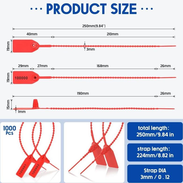 

PROMO 100pcs Security Seal 25cm Segel Koper Segel Locis Security Seal Locis Satu Kunci TU26