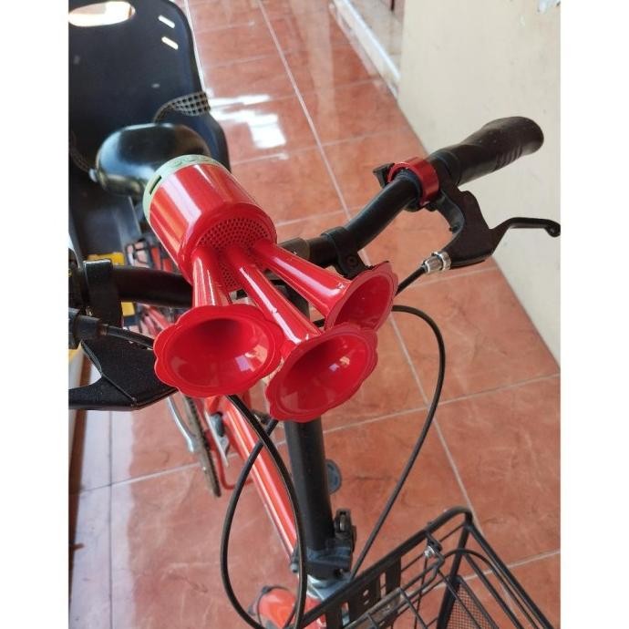 Best seller Klakson Telolet Basuri 3 CORONG untuk Sepeda Anak, Bisa di HF56