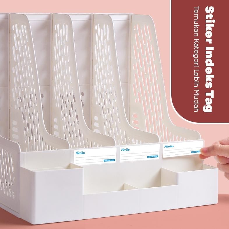 

TERLARIS Aimilo Rak Buku Desktop Organizer File Dengan Tempat Pena Tempat Buku Tempat Penyimpanan jy-56