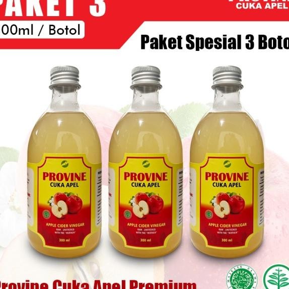 

Paket 3 Botol Provine Cuka Apel Murni 300Ml