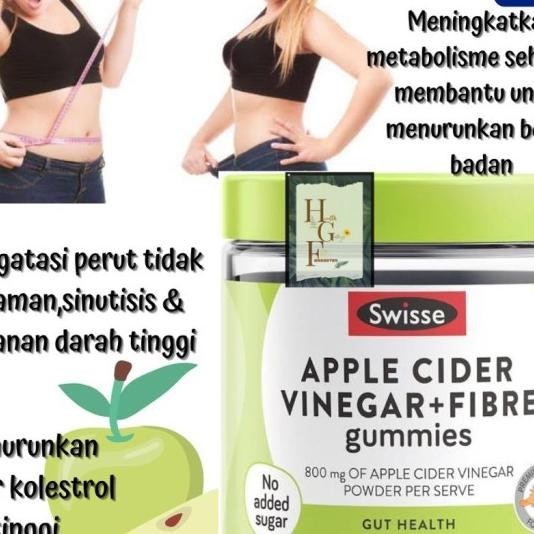 

Swisse Cider Vinegar & Fibre Gumes 45 Pa