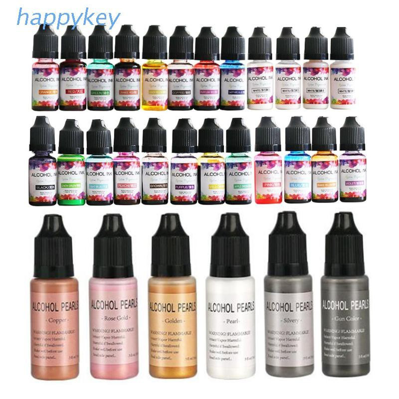 

HAP 30Warna Epoxy Resin Pigmen Difusi Tinta Alkohol DIY Kerajinan Cair Pewarna |L1PyYXst|