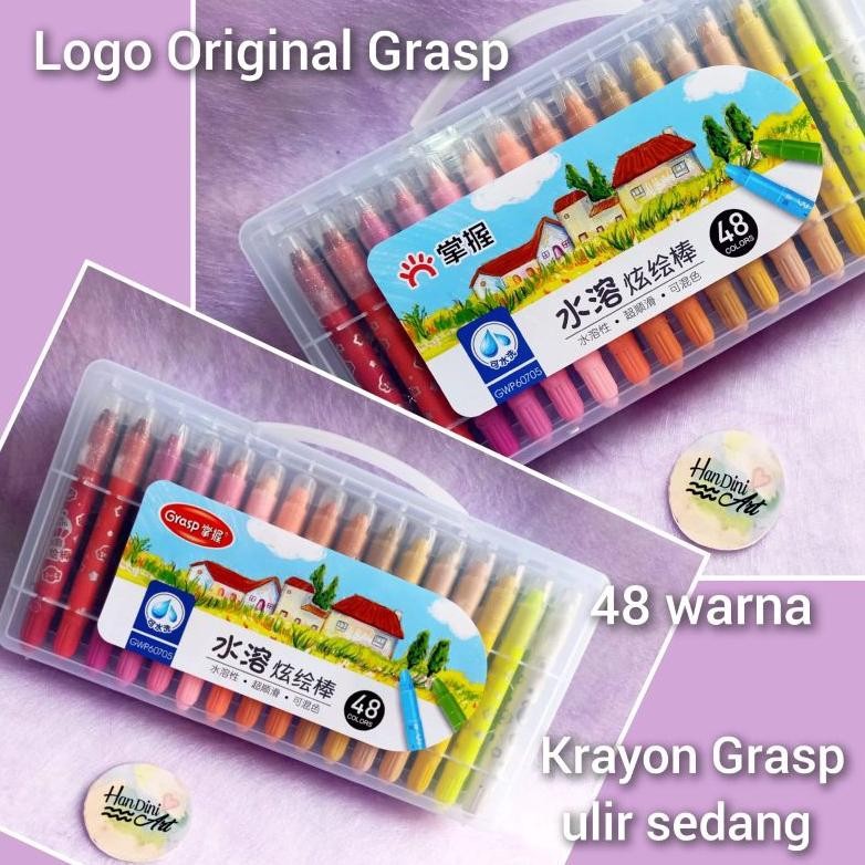 

TERLARIS Crayon Grasp 48 Ulir Sedang Warna Krayon lembut Krayon Mewah Krayon Juara Lomba Peralatan Menggambar Handini Art gd-8
