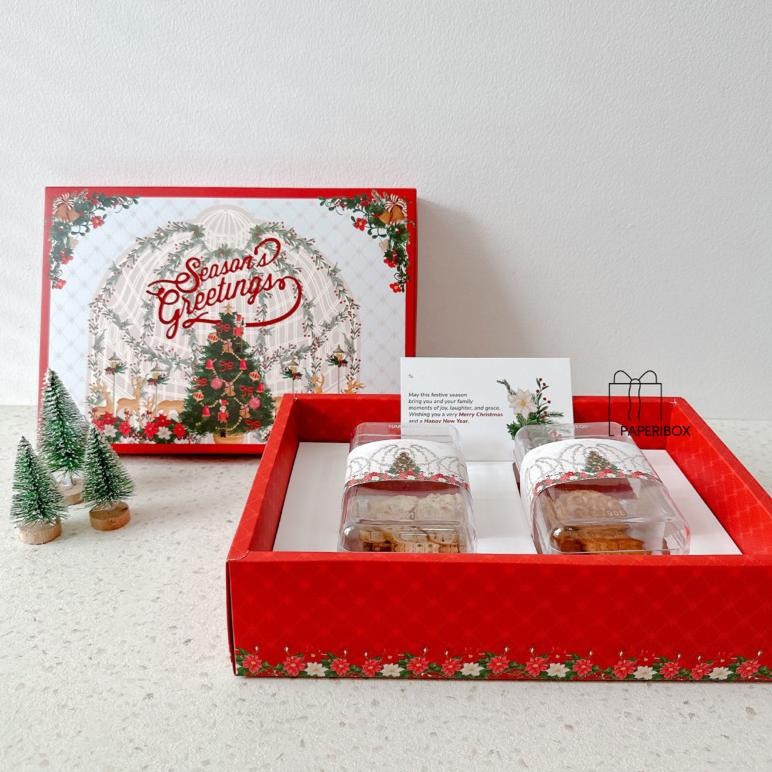 

SPECIAL (Isi 5 Pcs) Box Jolly | Kotak Kue Kering Natal | Dus Natal Toples 901 toples panjang a-110
