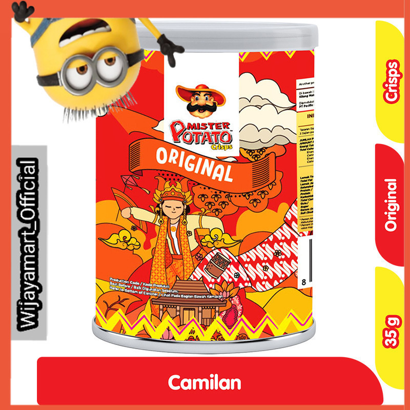 

Mister Potato Keripik Kentang Original Kaleng 35 g