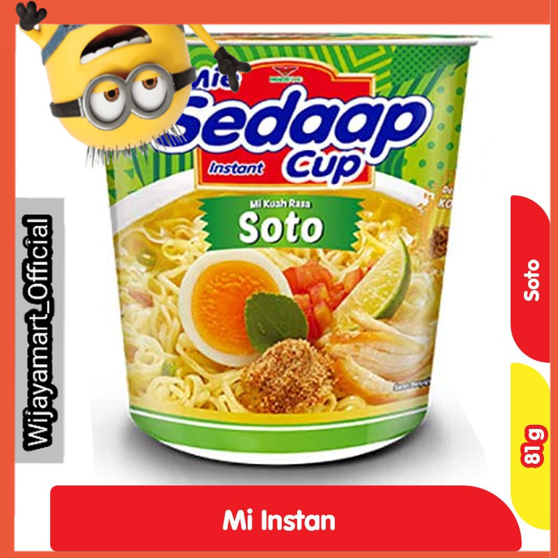 

Sedaap Mi Instan Cup Soto 81 g