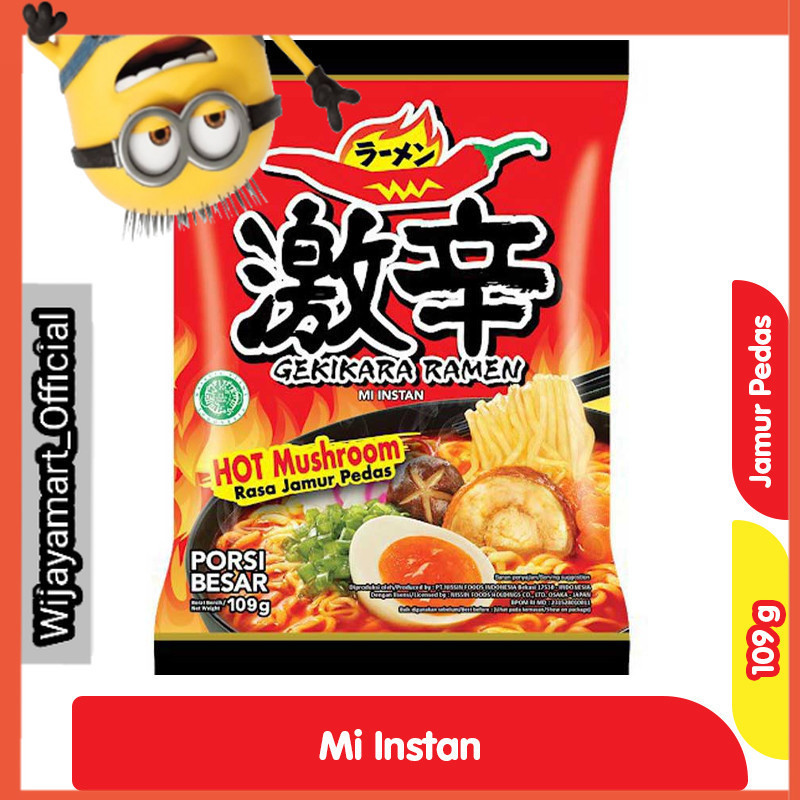 

Gekikara Ramen Mi Instan Hot Mushroom 109 g