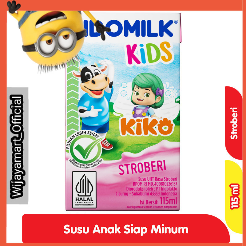 

Indomilk Kids Susu UHT Stroberi Kotak 115 ml