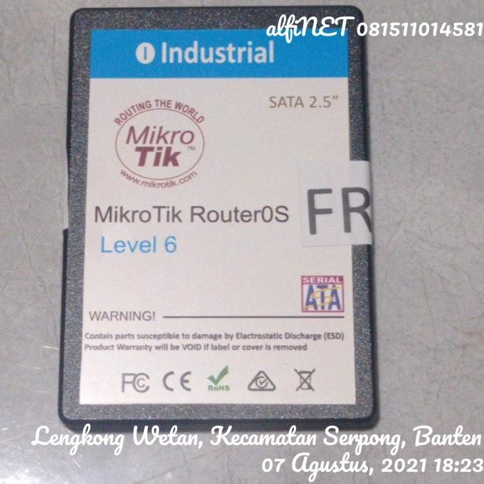 SSD 32GB Mikrotik lisensi level 6 bisa Upgrade